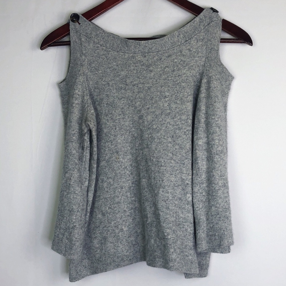 Ann Taylor Gray Long Sleeve Top